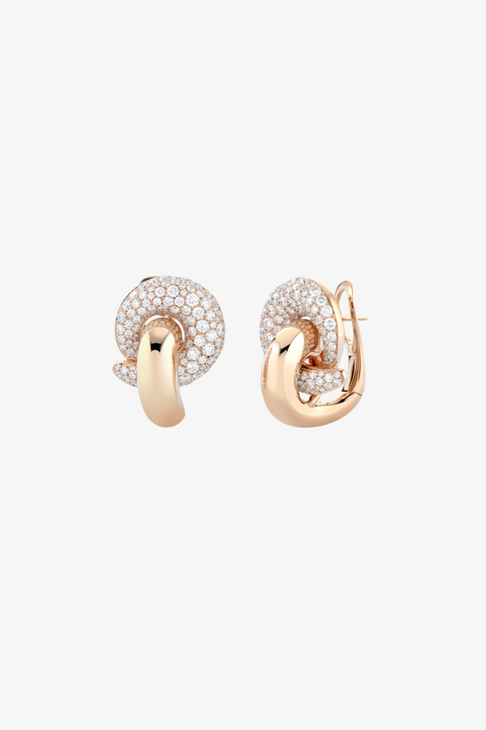 Diamonds Loopy Earrings by Buonocore Gioielli