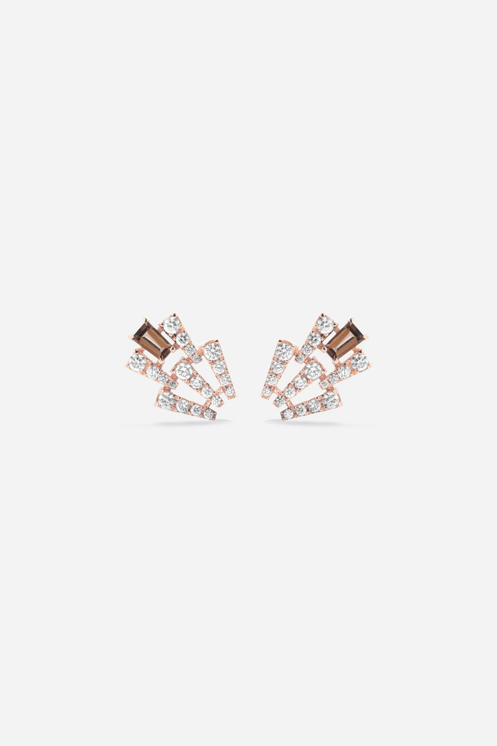 Smoky Club M Quartz Earrings