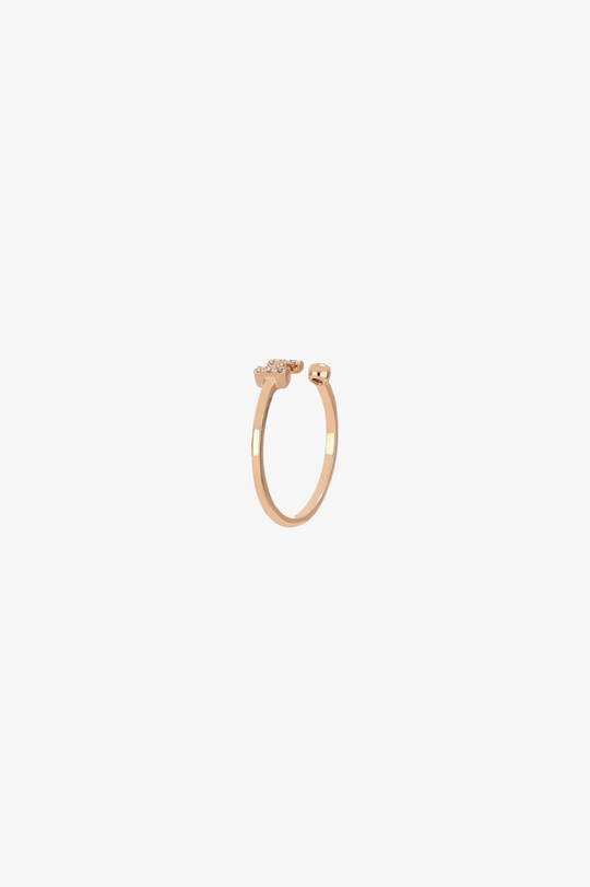 Letter H Gold Ring