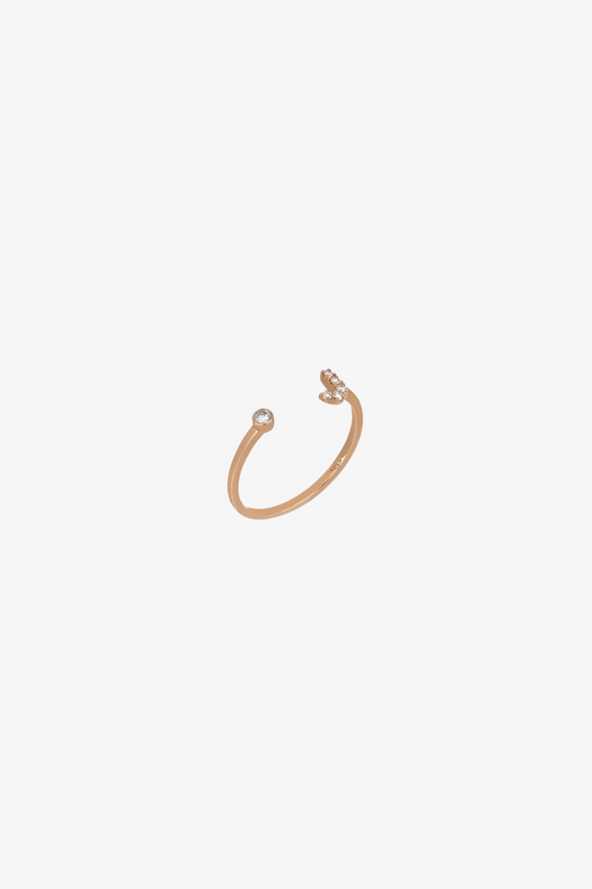 Letter J Gold Ring