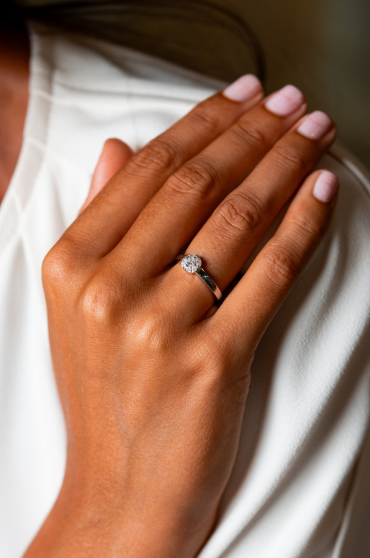 White Gold and Diamonds Engagement Ring II
