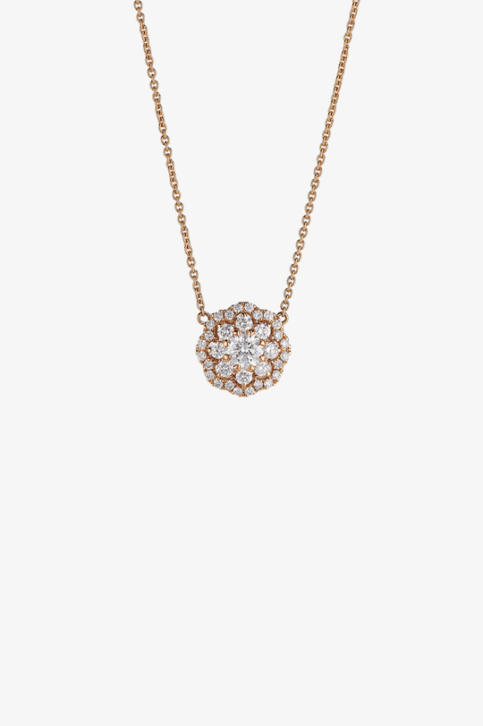 Gold Necklace with Diamonds
