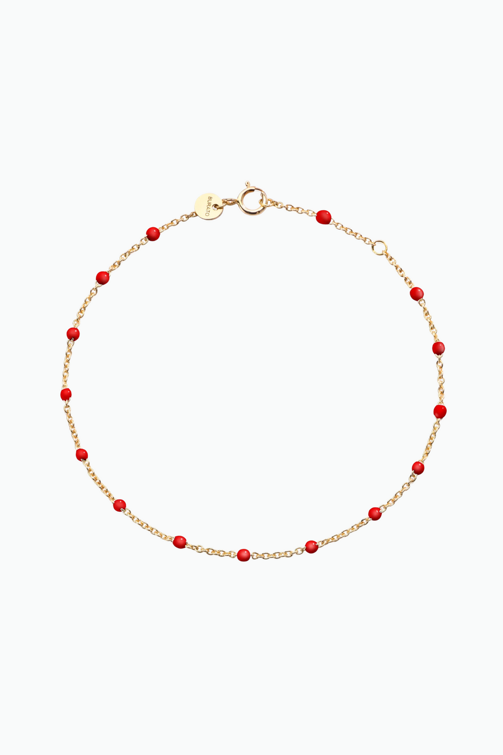 Gold Chain Bracelet with Dots