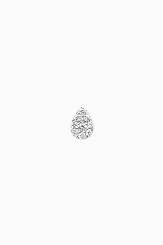 White Gold Drop Piercing with Diamonds