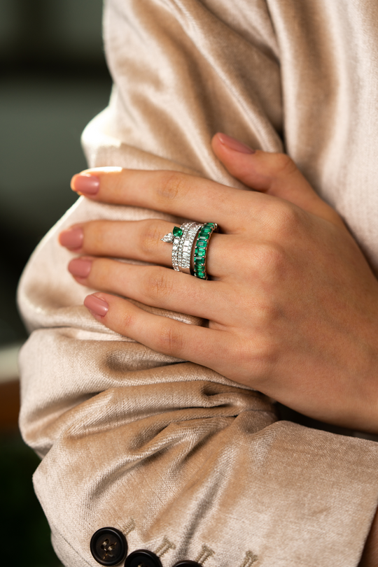 White Gold Ring with Diamonds