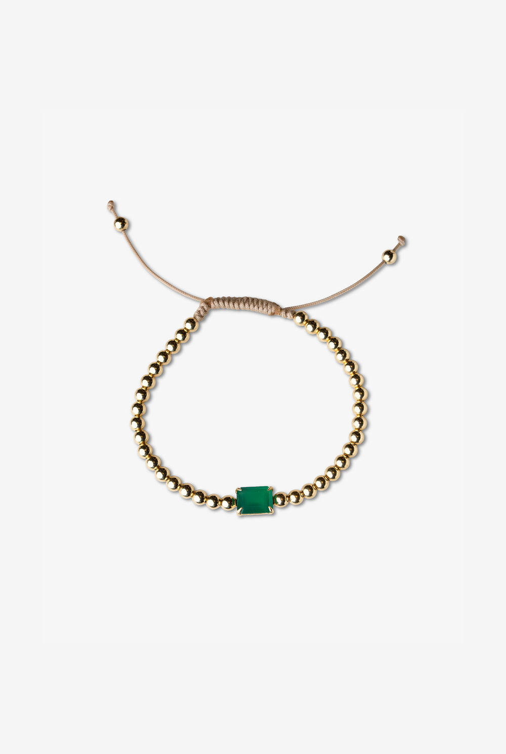 Yellow Gold Bracelet with Onyx