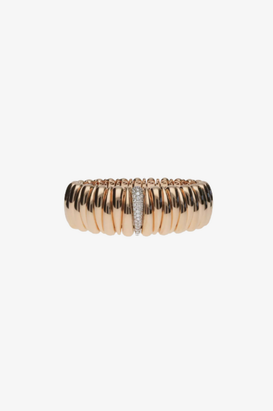 Yellow Gold Bracelet with Diamonds