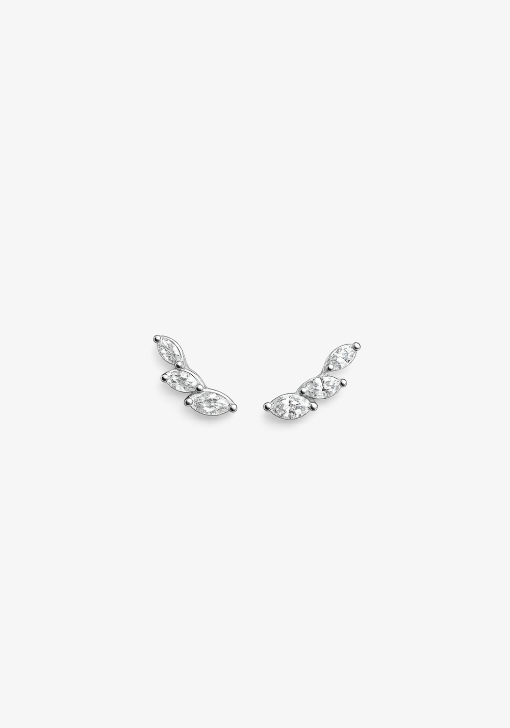White Gold Earrings with Diamonds