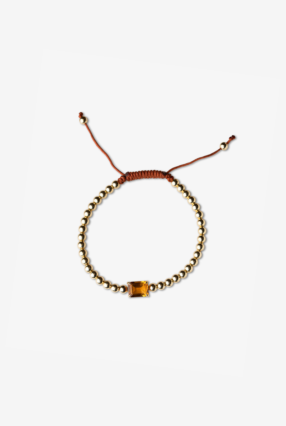 Yellow Gold Bracelet with Madeira Citrine