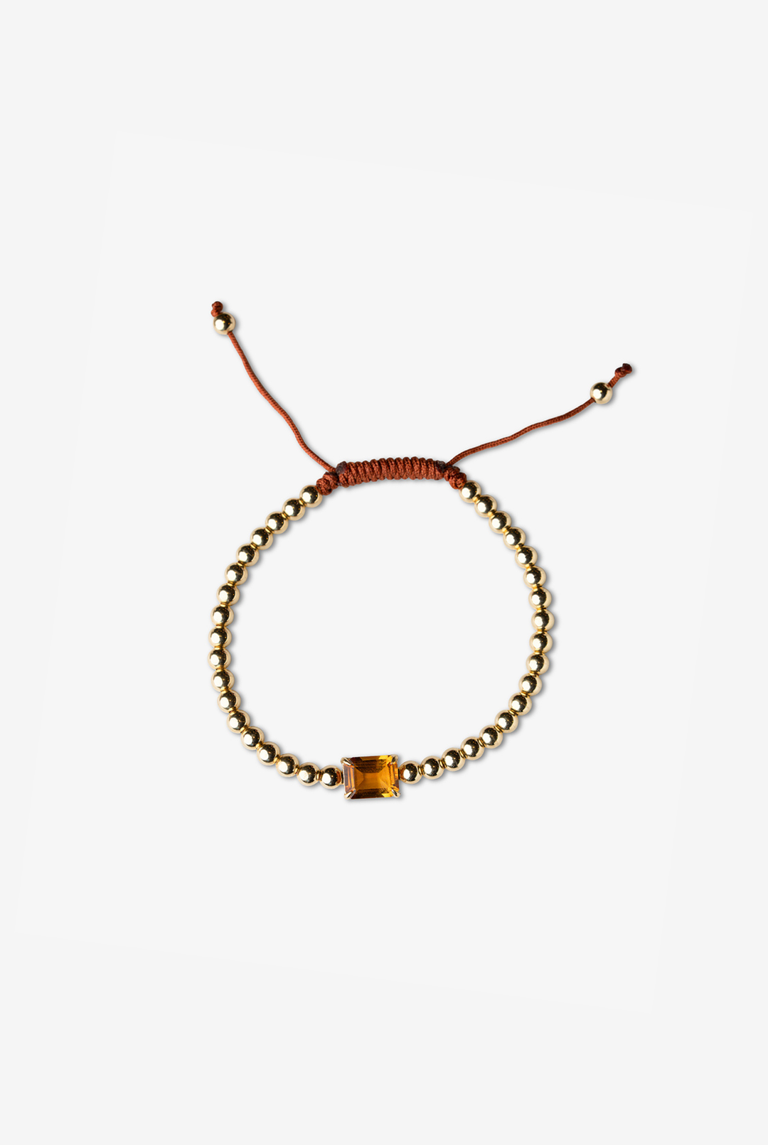 Yellow Gold Bracelet with Madeira Citrine