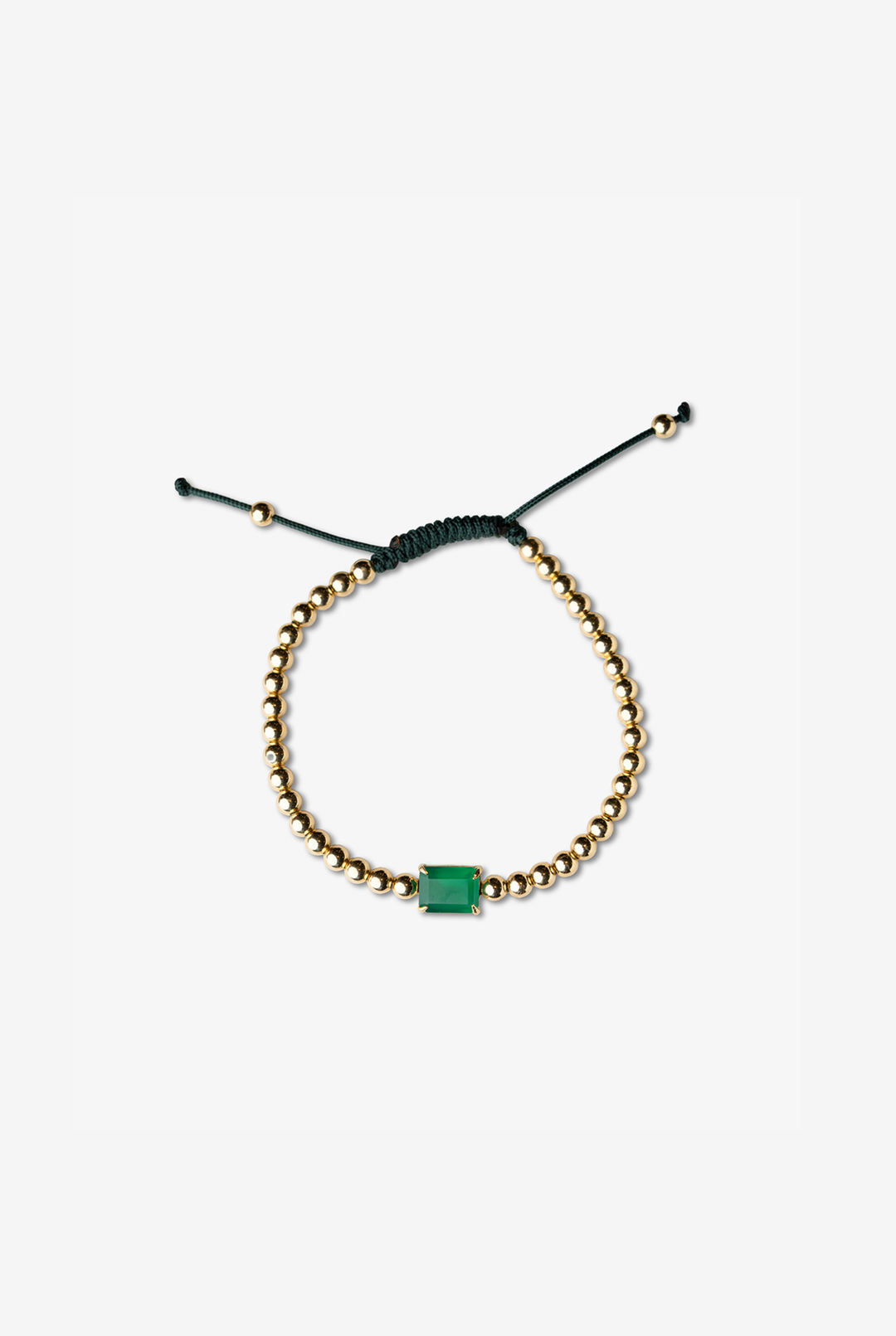 Yellow Gold Bracelet with Onyx