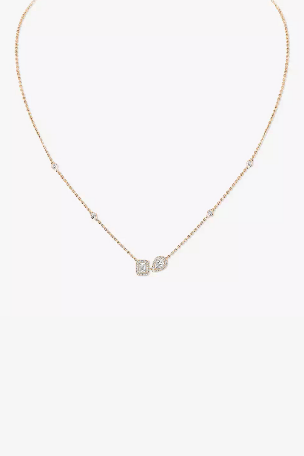 Pink Gold My Twin Toi & Moi Necklace