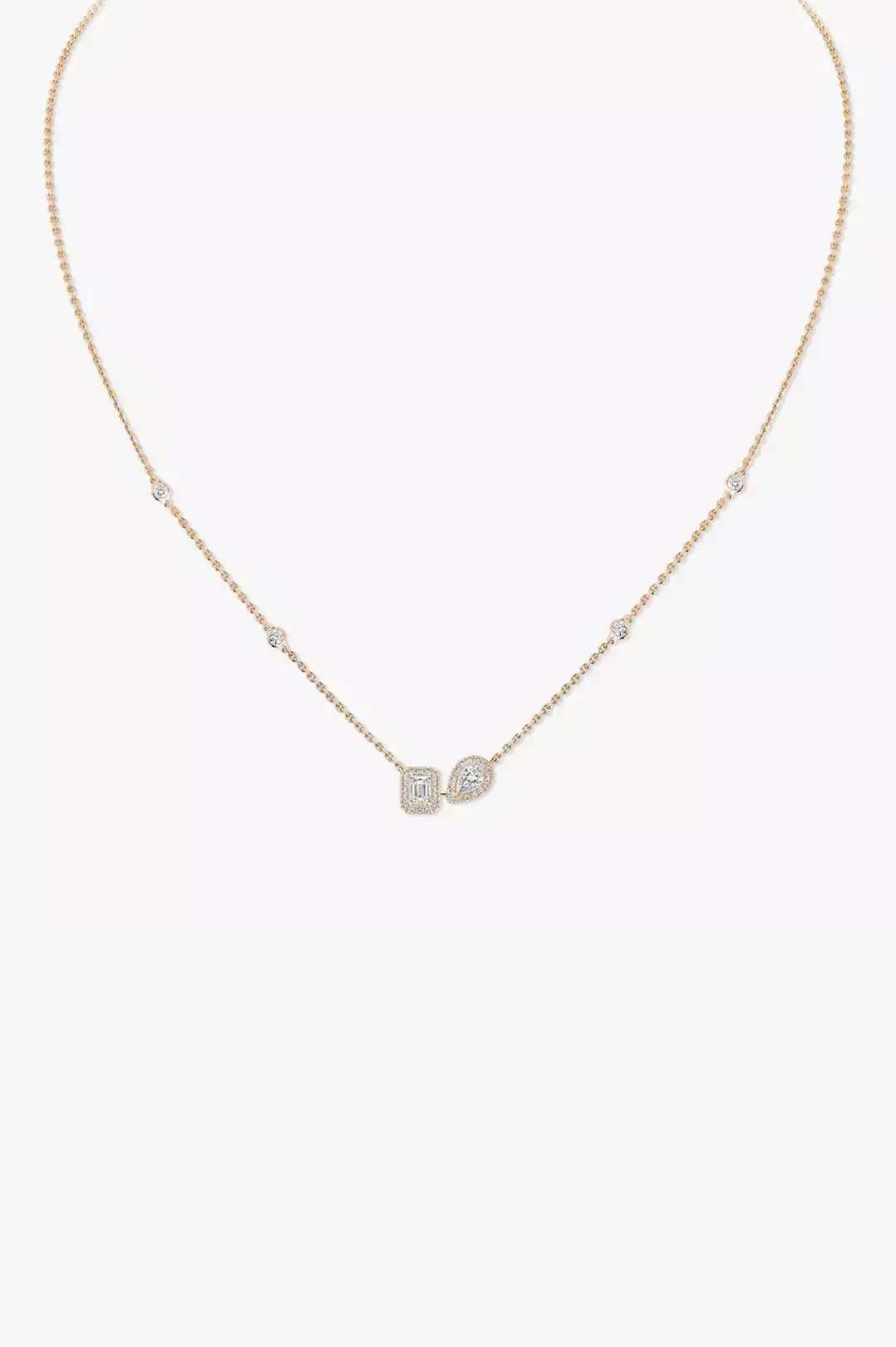 Pink Gold My Twin Toi & Moi Necklace