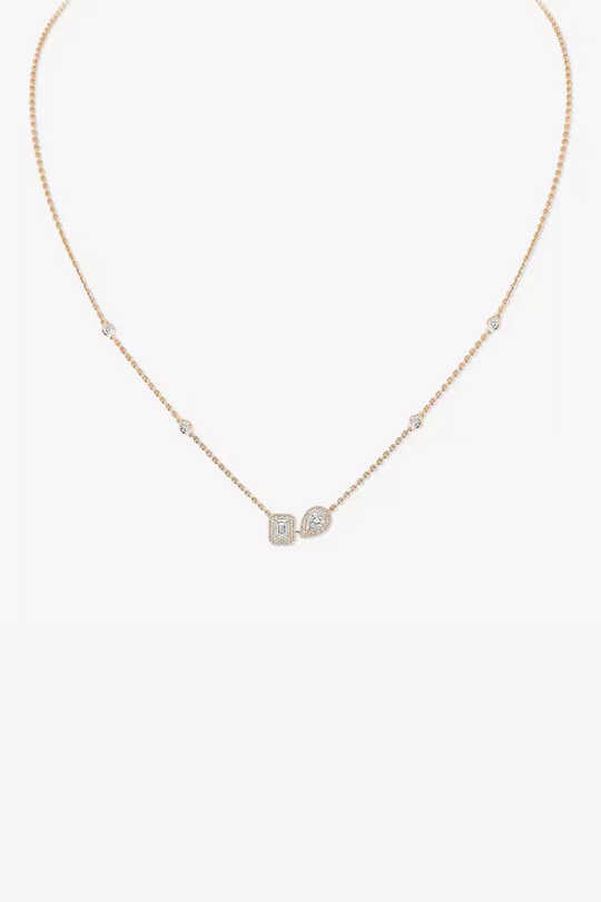 Pink Gold My Twin Toi & Moi Necklace