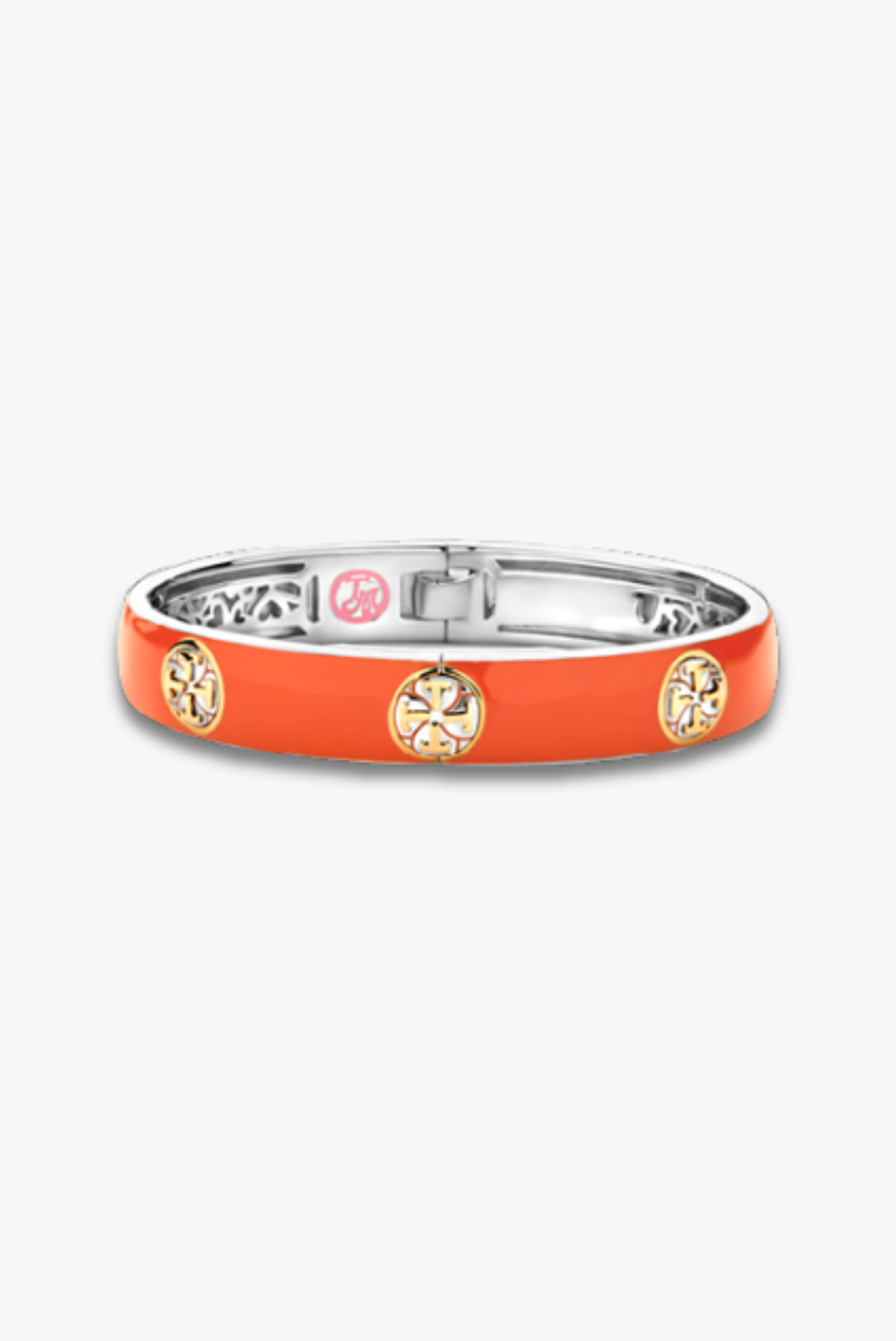 Big Dark Orange Bangle Bracelet