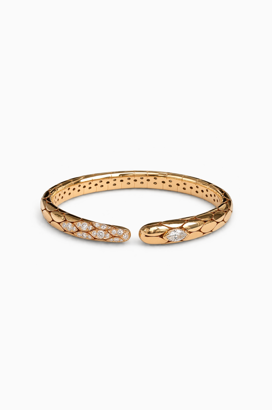 Pink Gold Bracelet with Diamonds