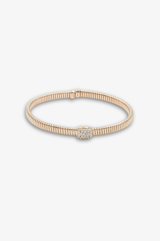 Pink Gold Bracelet with Diamonds