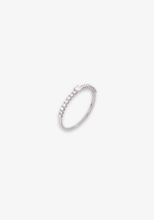 White Gold and Diamonds Engagement Ring