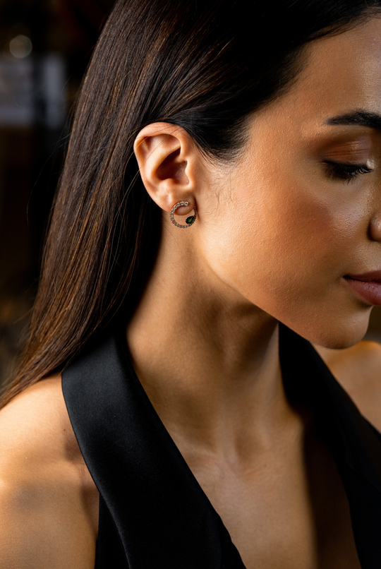 Earrings Sasa M Tsavoritas