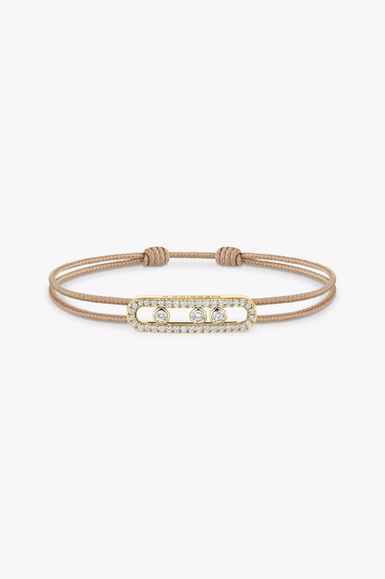 Messika CARE(S) Beige Pavé Cord Bracelet