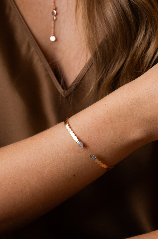 Pink Gold Bracelet with Diamonds