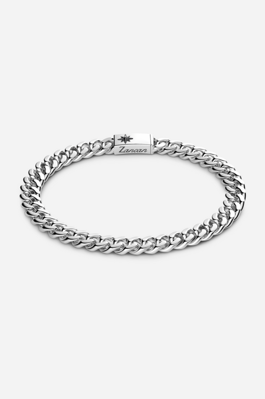 Silver Curb Chain Bracelet