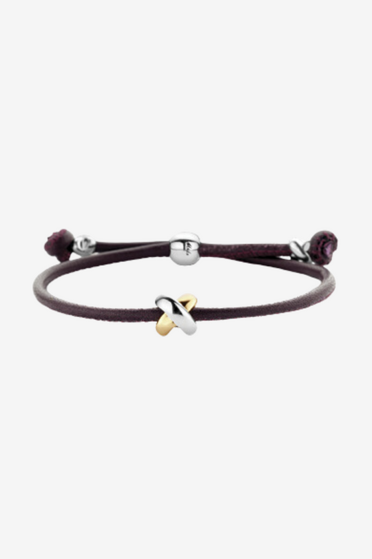 Leather Bracelet with Cross