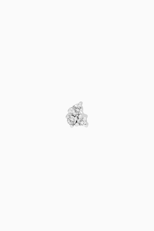 White Gold Trio Piercing with Diamonds