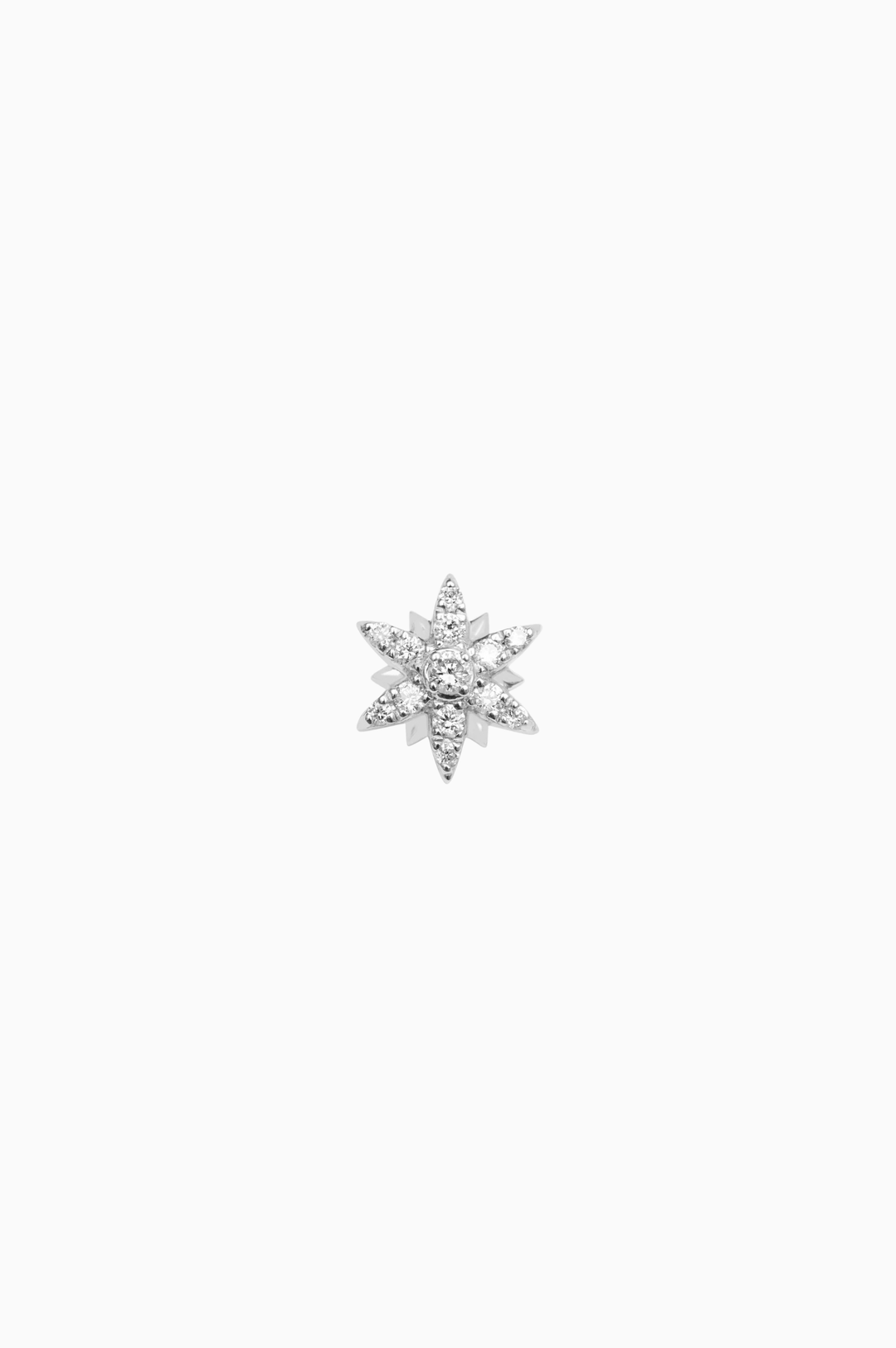 White Gold Sun Piercing with Diamonds