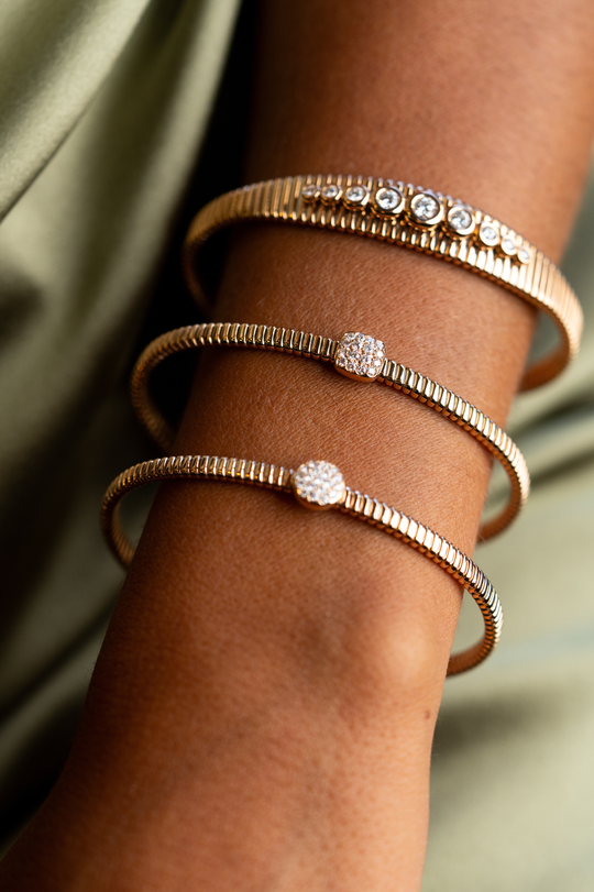 Pink Gold Bracelet with Diamonds