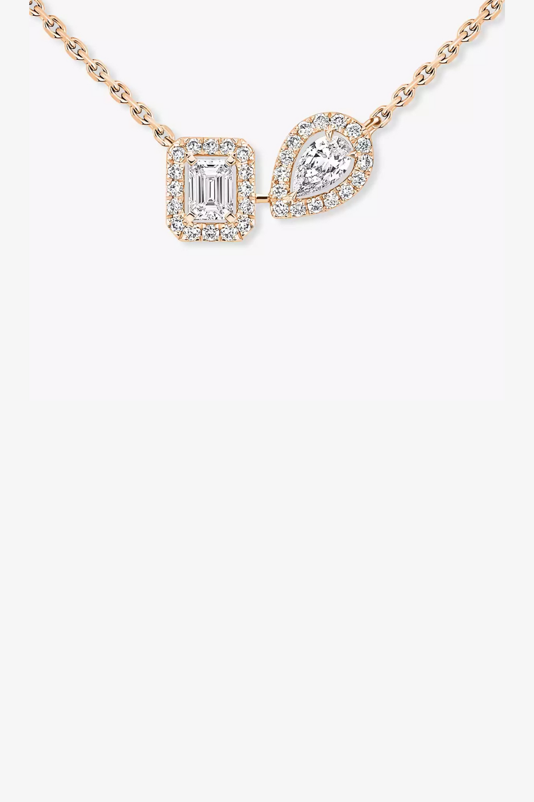 Pink Gold My Twin Toi & Moi Necklace