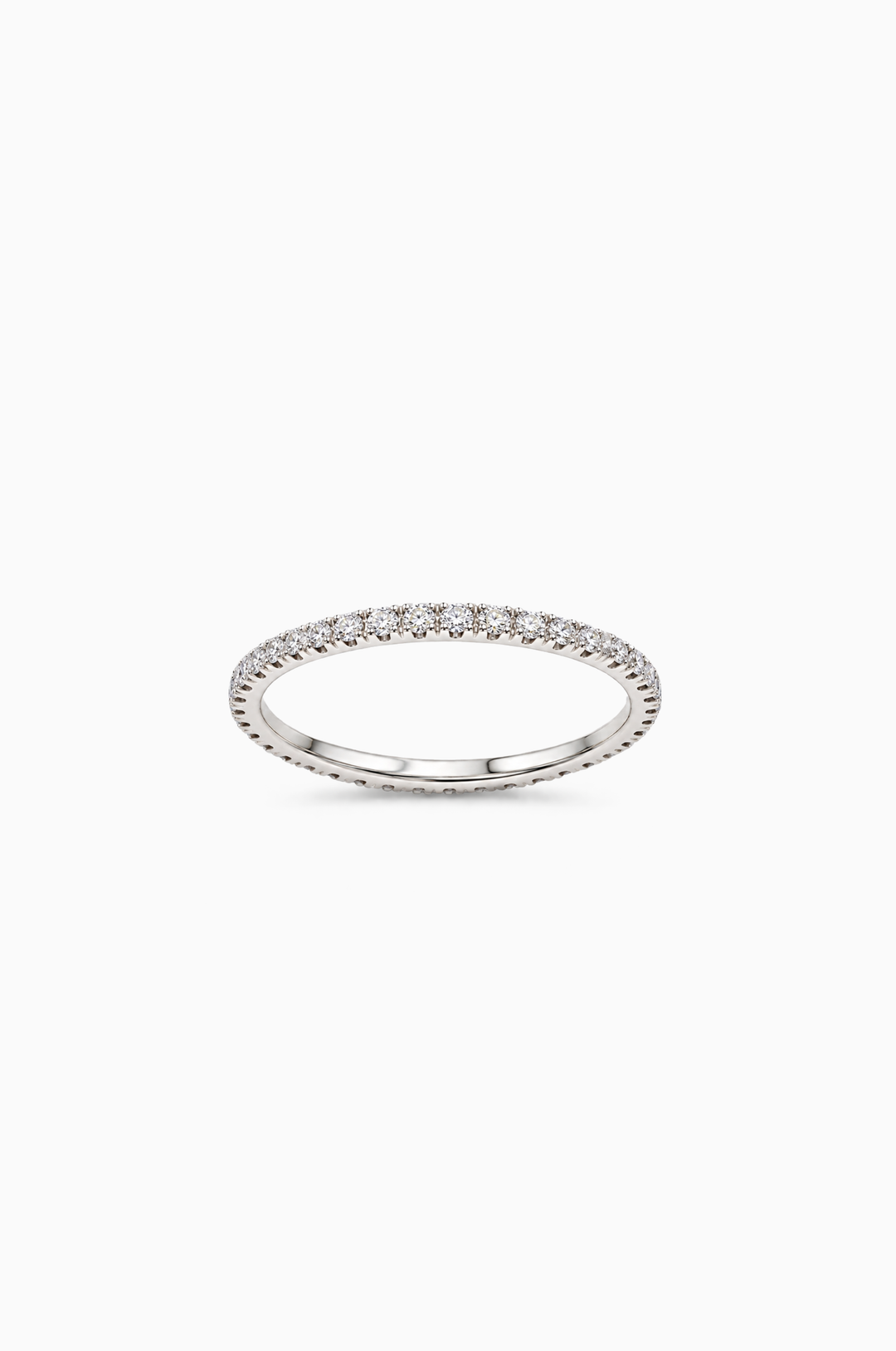 White Gold Engagement Ring with Diamonds
