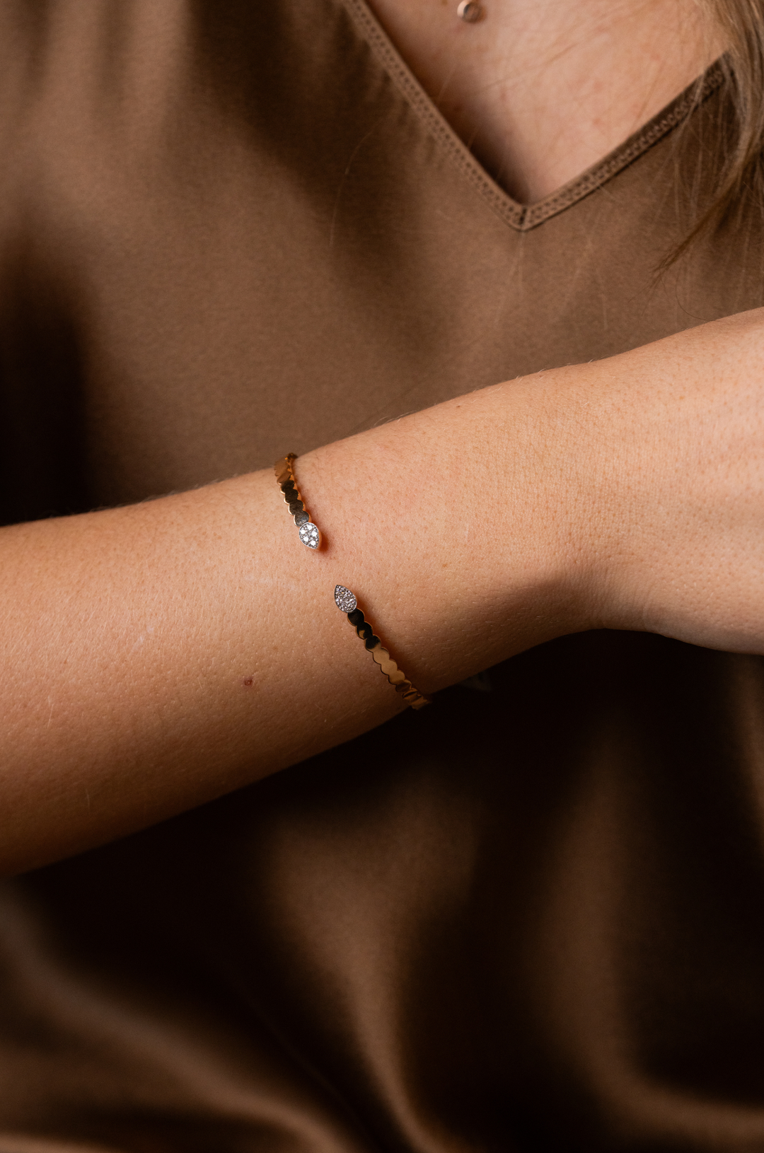 Pink Gold Bracelet with Diamonds