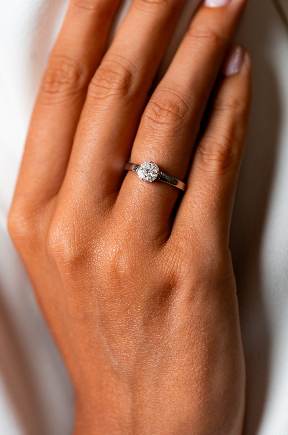 White Gold and Diamonds Engagement Ring II