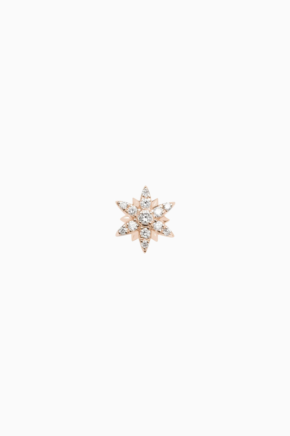 Pink Gold Sun Piercing with Diamonds