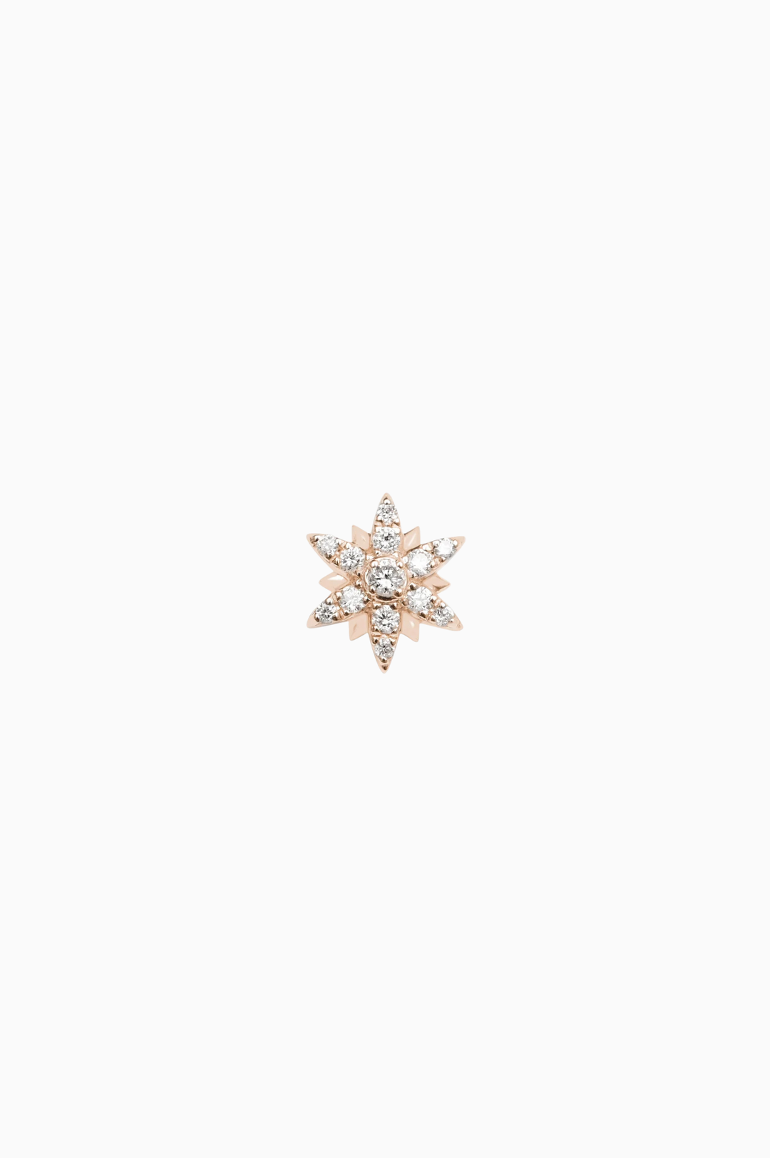 Pink Gold Sun Piercing with Diamonds
