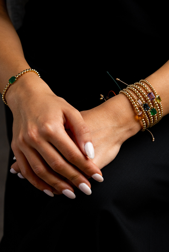 Yellow Gold Bracelet with Madeira Citrine