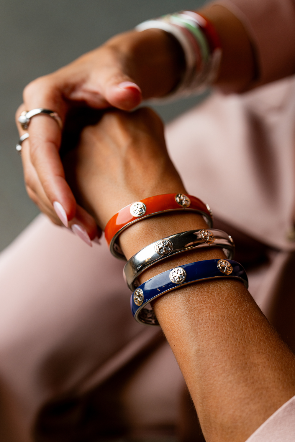 Big Blue Bangle Bracelet