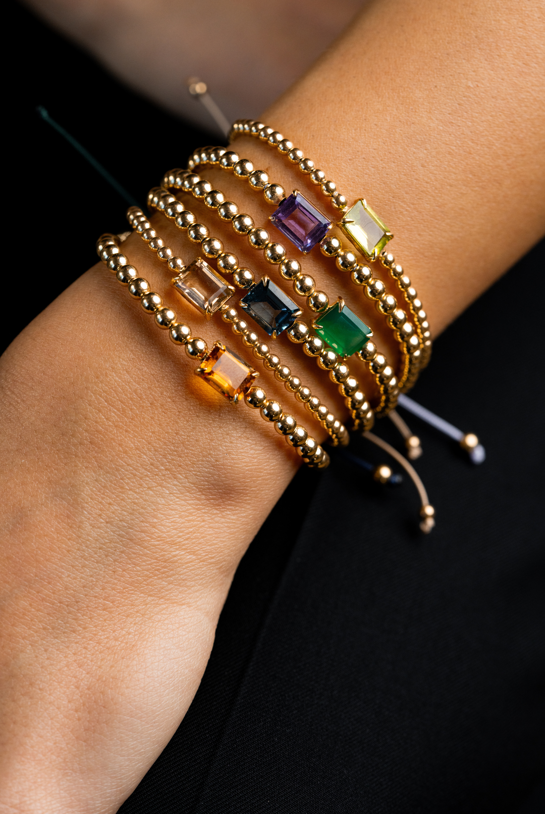 Yellow Gold Bracelet with Citrine