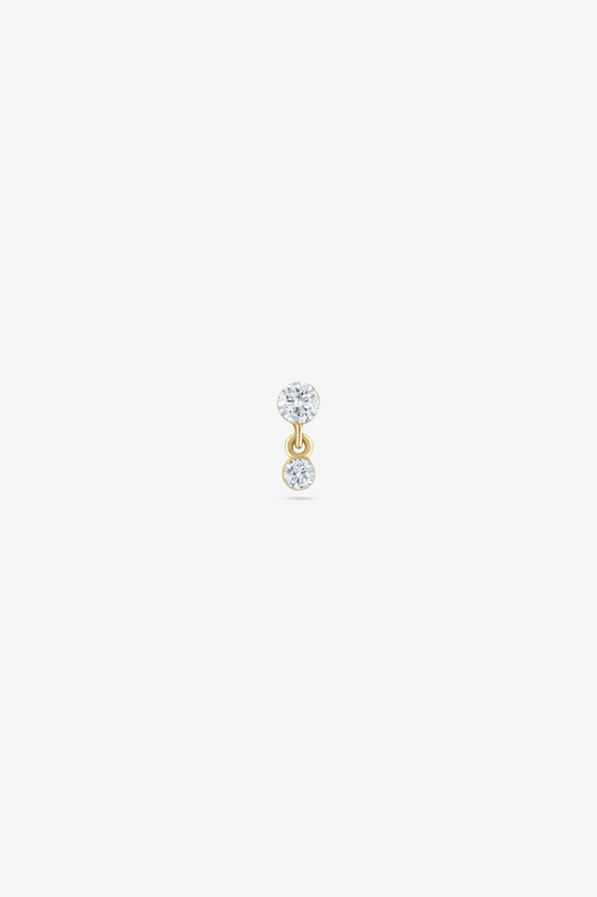 Set Diamond Dangle Piercing