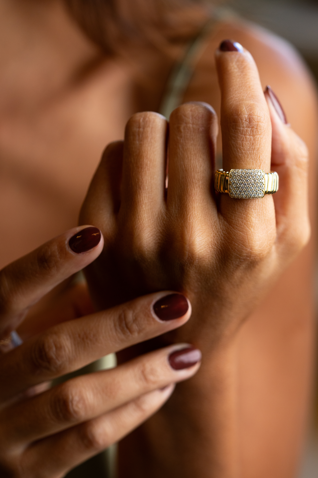 Gold Ring with Diamonds