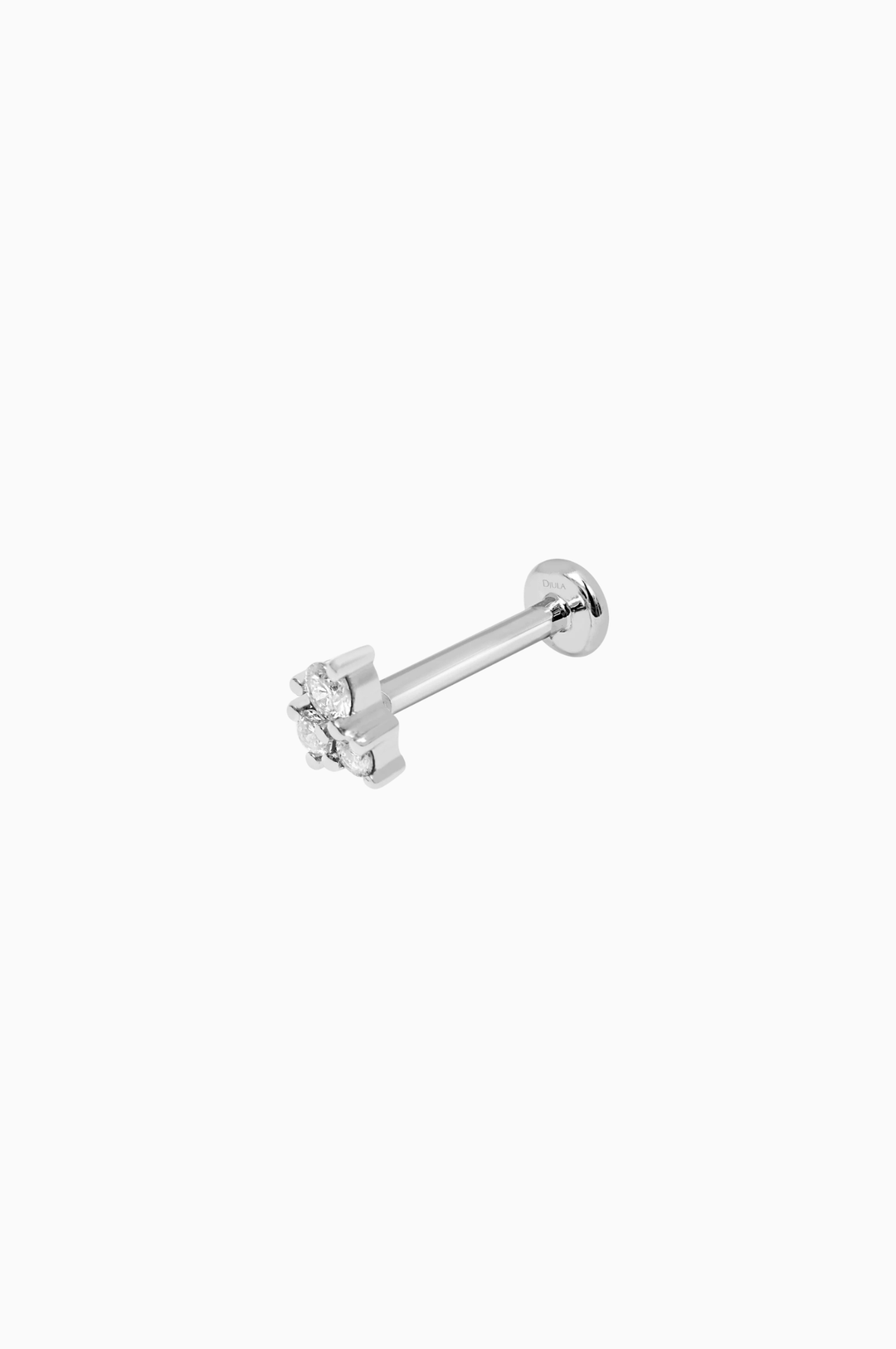 White Gold Trio Piercing with Diamonds