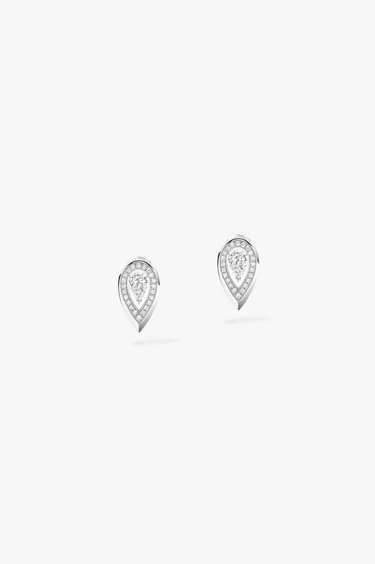 White Gold Fiery 0.10ct Earrings
