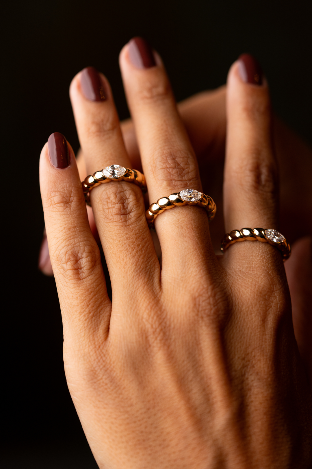 Pink Gold Ring with Diamond