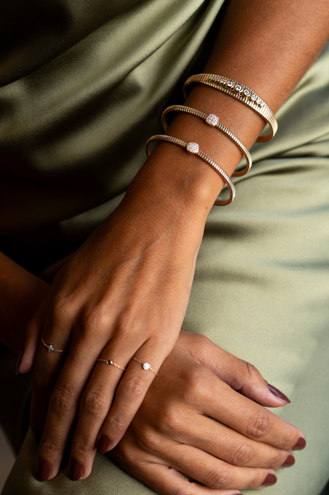 Pink Gold Bracelet with Diamonds