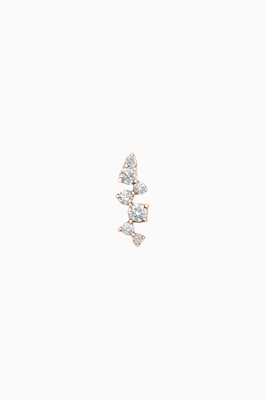 Pink Gold Fairytale Piercing with Diamonds