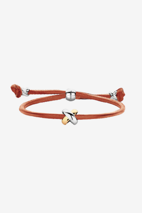 Leather Bracelet with Cross