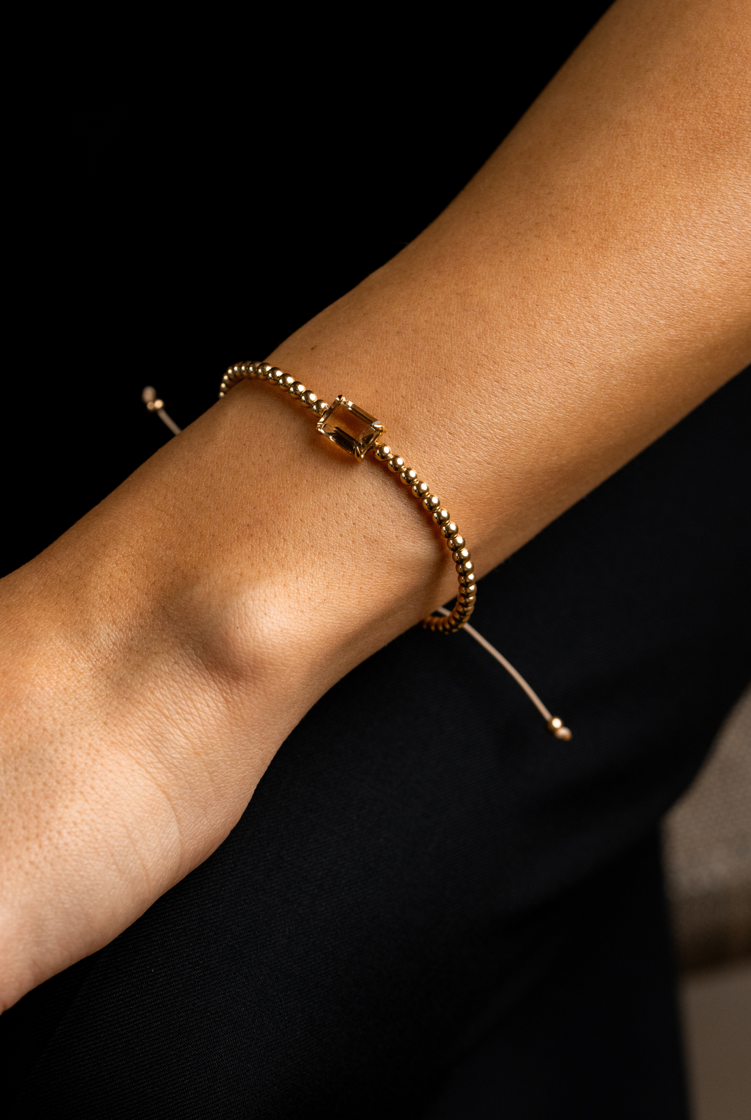 Yellow Gold Bracelet with Citrine