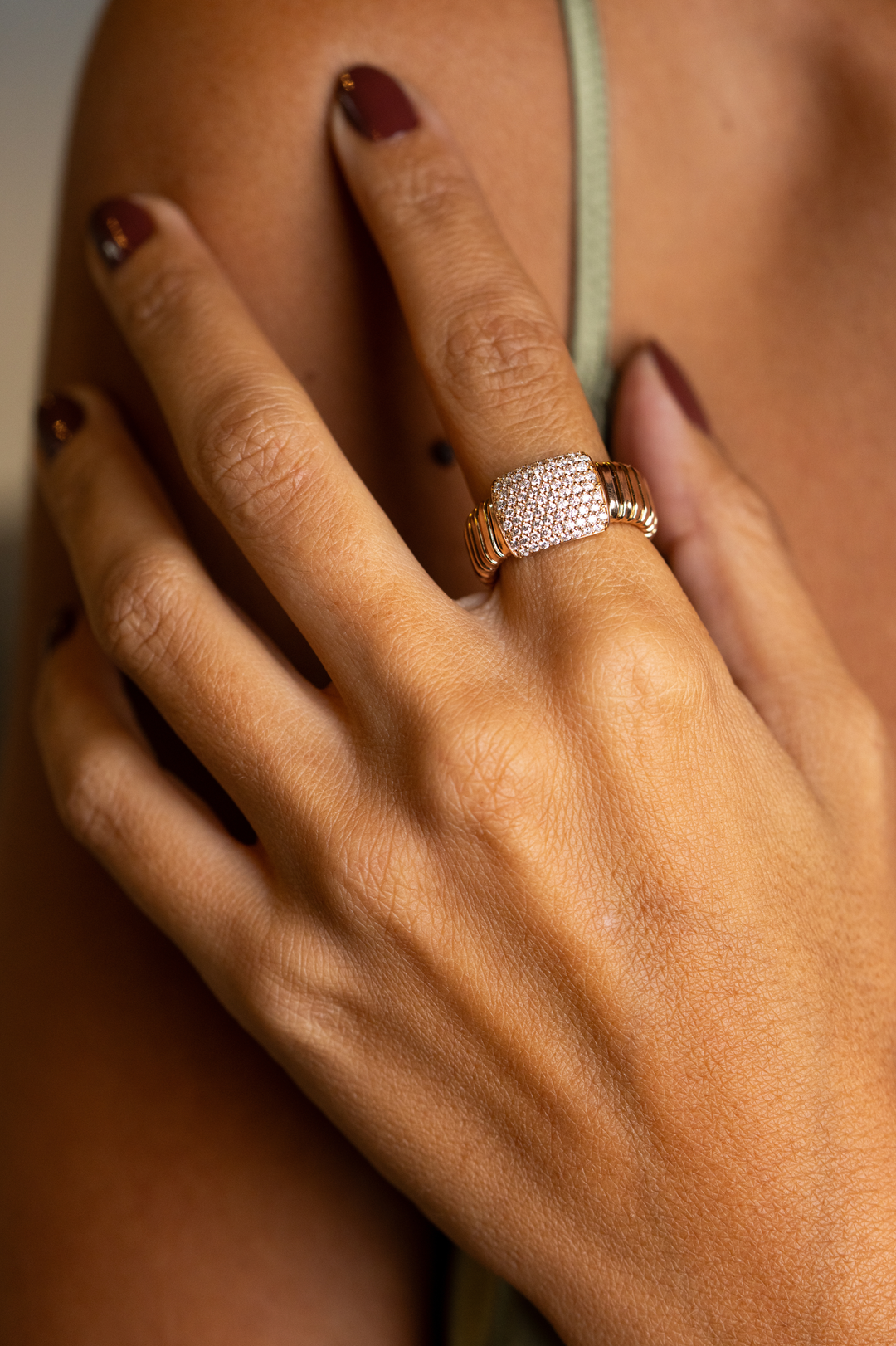 Gold Ring with Diamonds