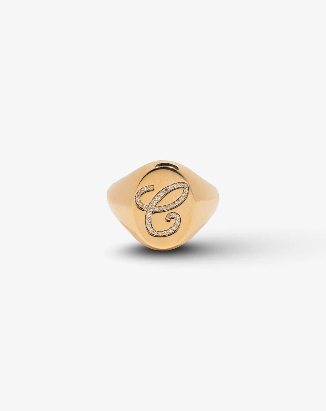 Letter Gold Ring